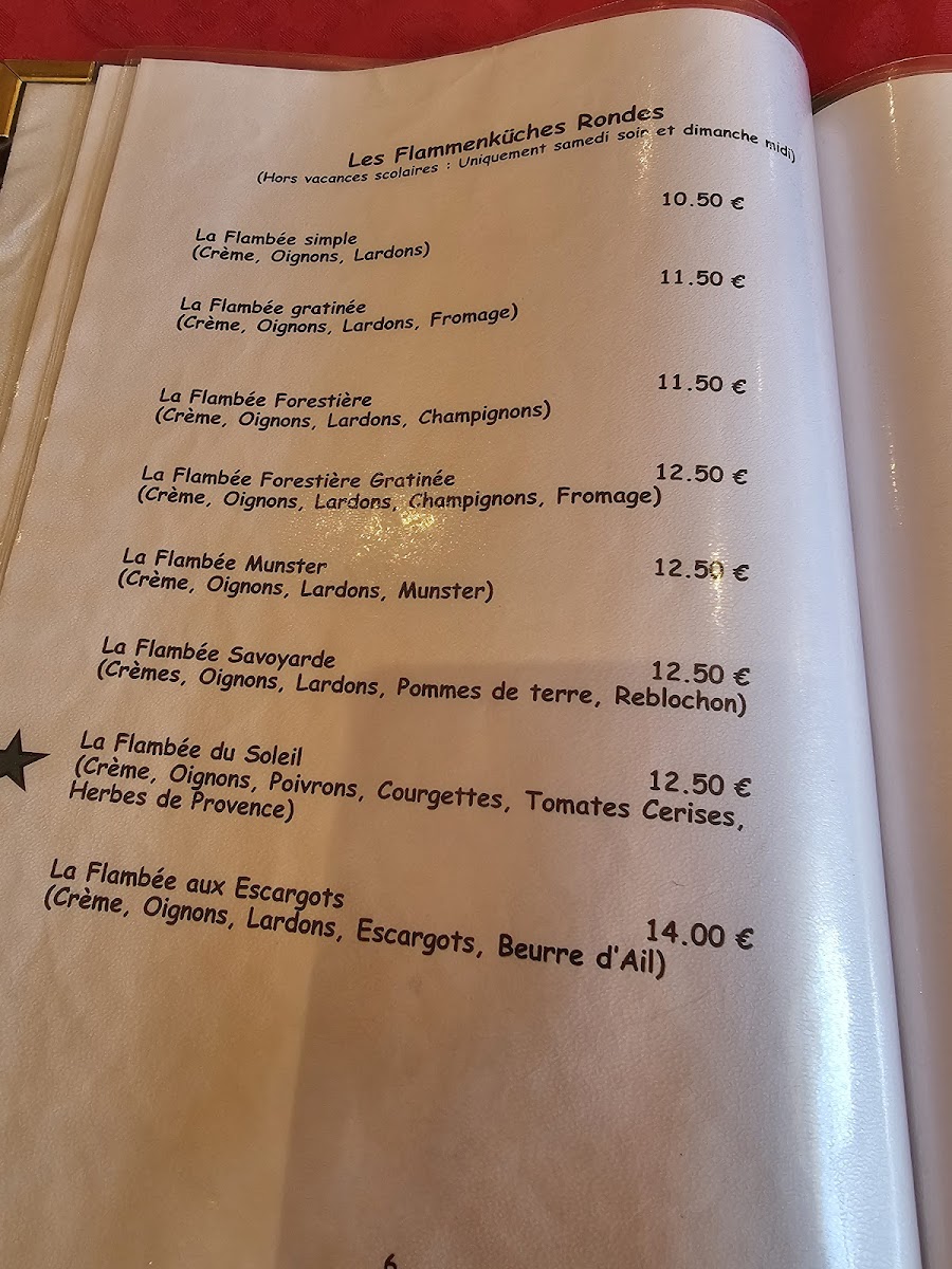 Menu Auberge Du Lac-2