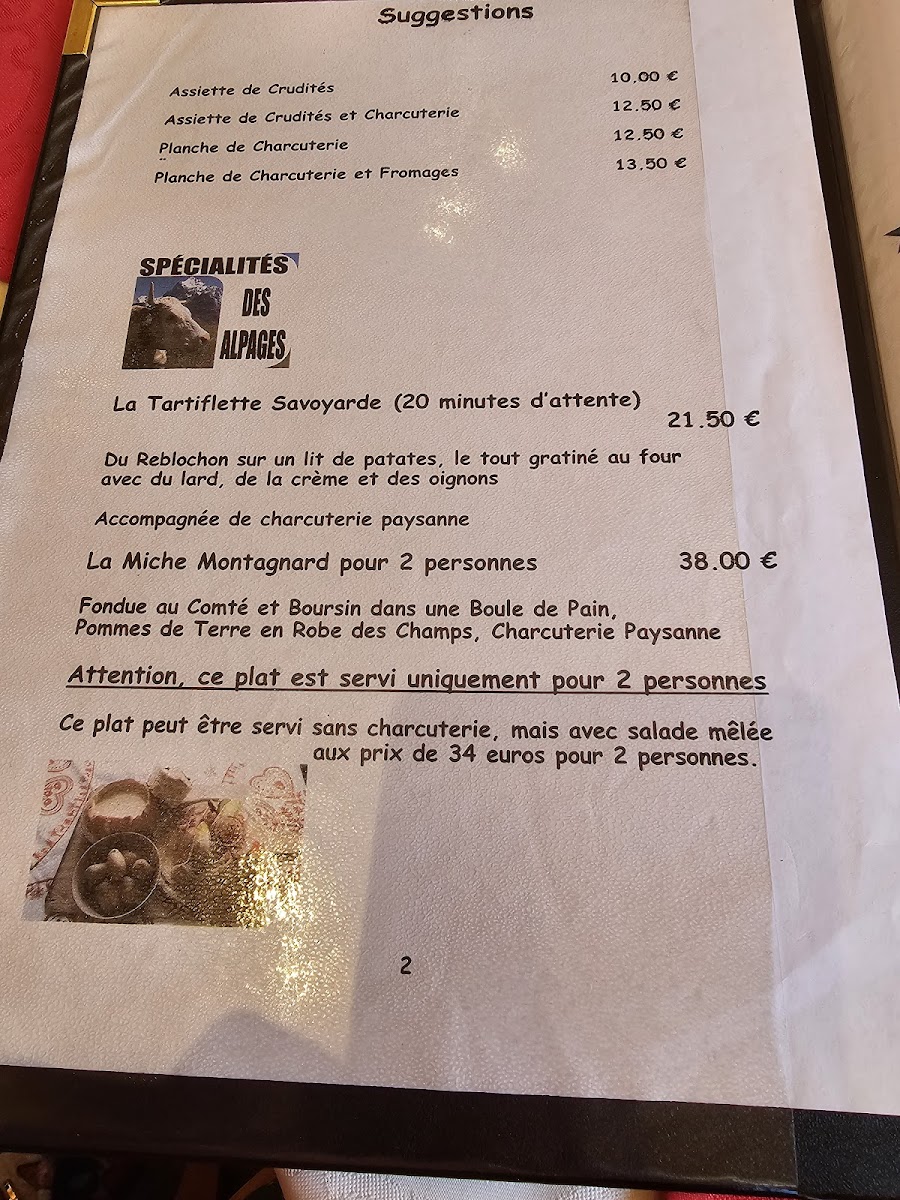 Menu Auberge Du Lac-4
