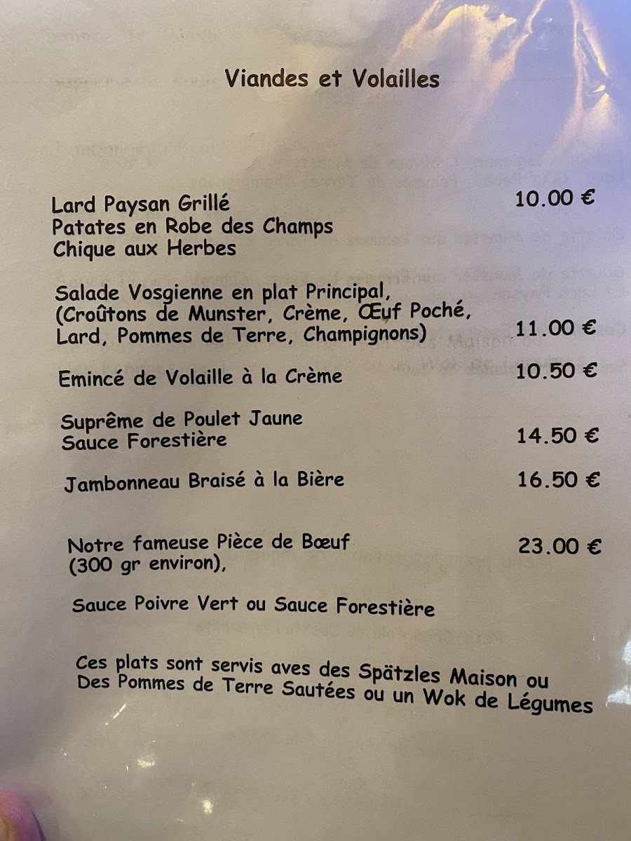 Menu Auberge Du Lac-5