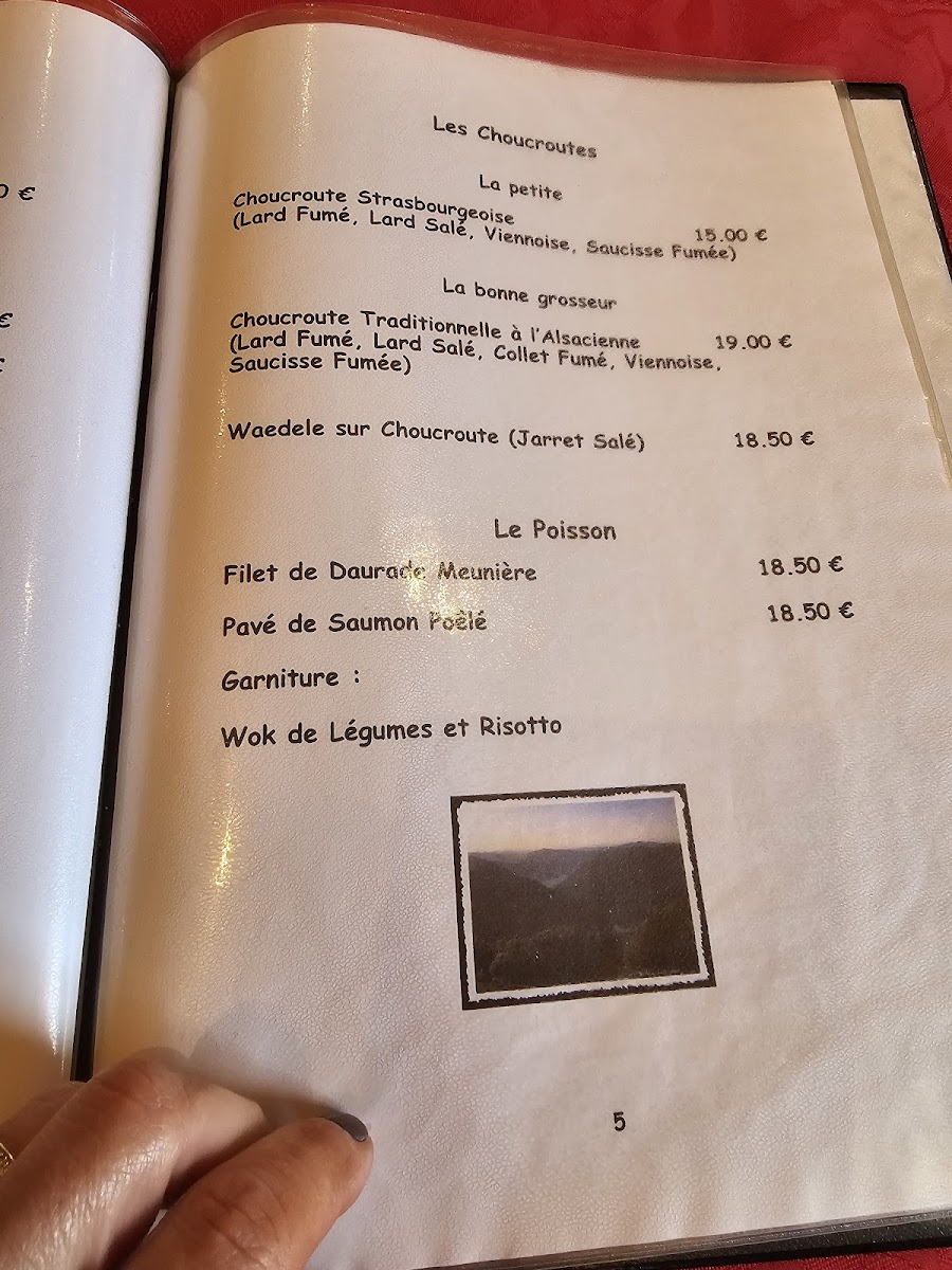Menu Auberge Du Lac-7